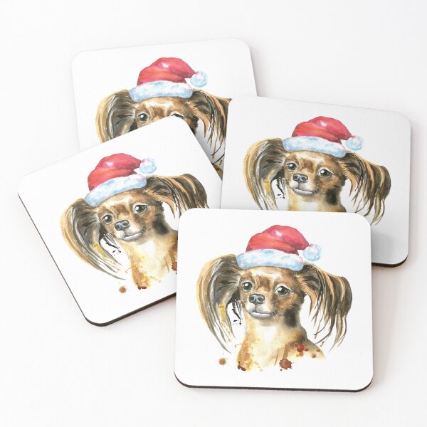 Item preview, CHRISTMAS RUSSKIY TOY DOG HAND-DRAWN WATERCOLOR designed and sold by ReignGFX.