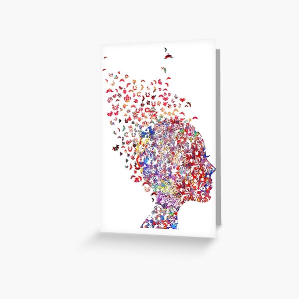 Mind and psychology, Rorschach, Rorschach card Greeting Card