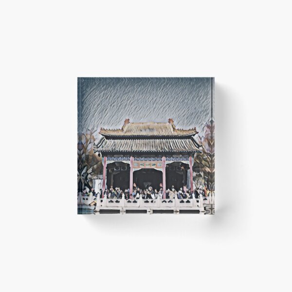 Item preview, Waterside Temple designed and sold by nest-prints.