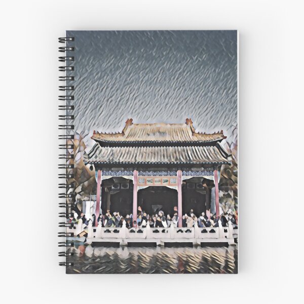 Item preview, Waterside Temple designed and sold by nest-prints.