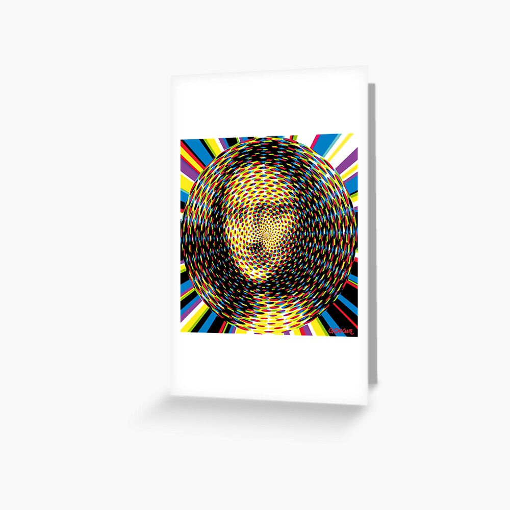 Psychedelic Mona Lisa Greeting Card
