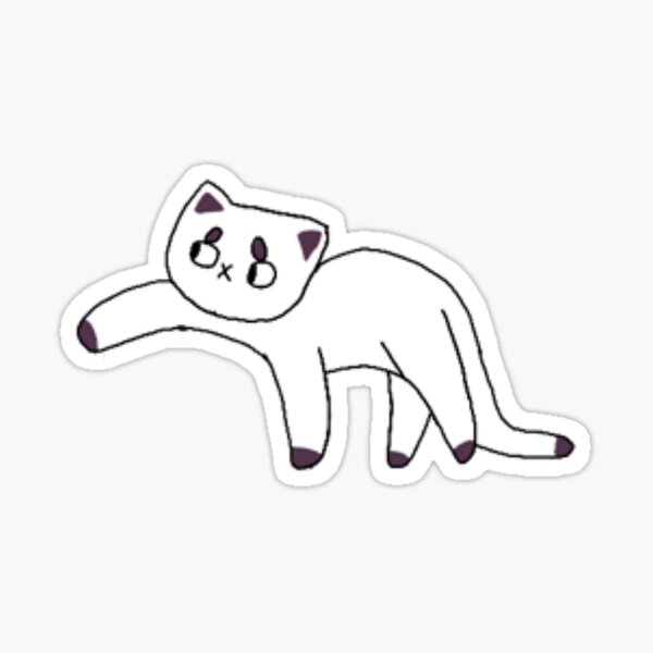 Stress cat- Set 1- Cat 1 Sticker