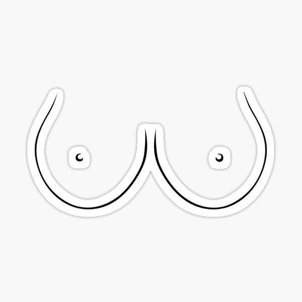 Funny Boobs Humor Stickers for Sale