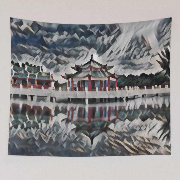 Item preview, Red Temple designed and sold by nest-prints.