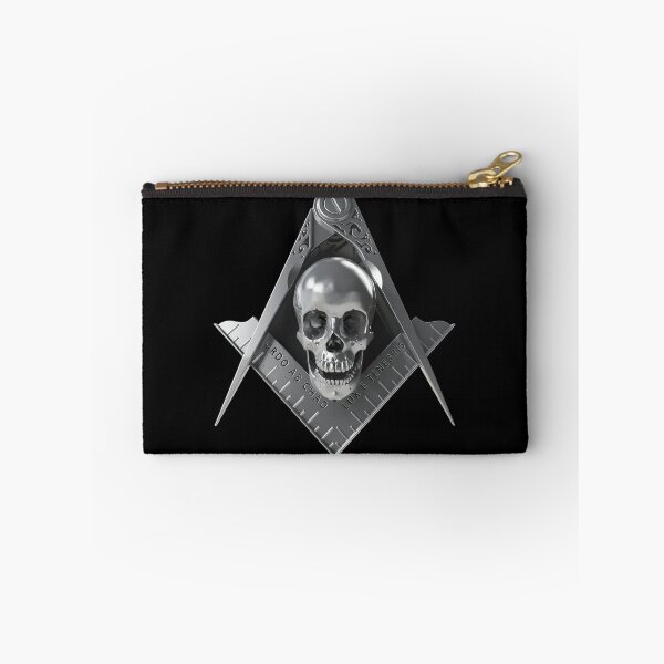Item preview, Freemason Square & Compass Silver Skull Widows Son Masonic designed and sold by MasterMasonMade.