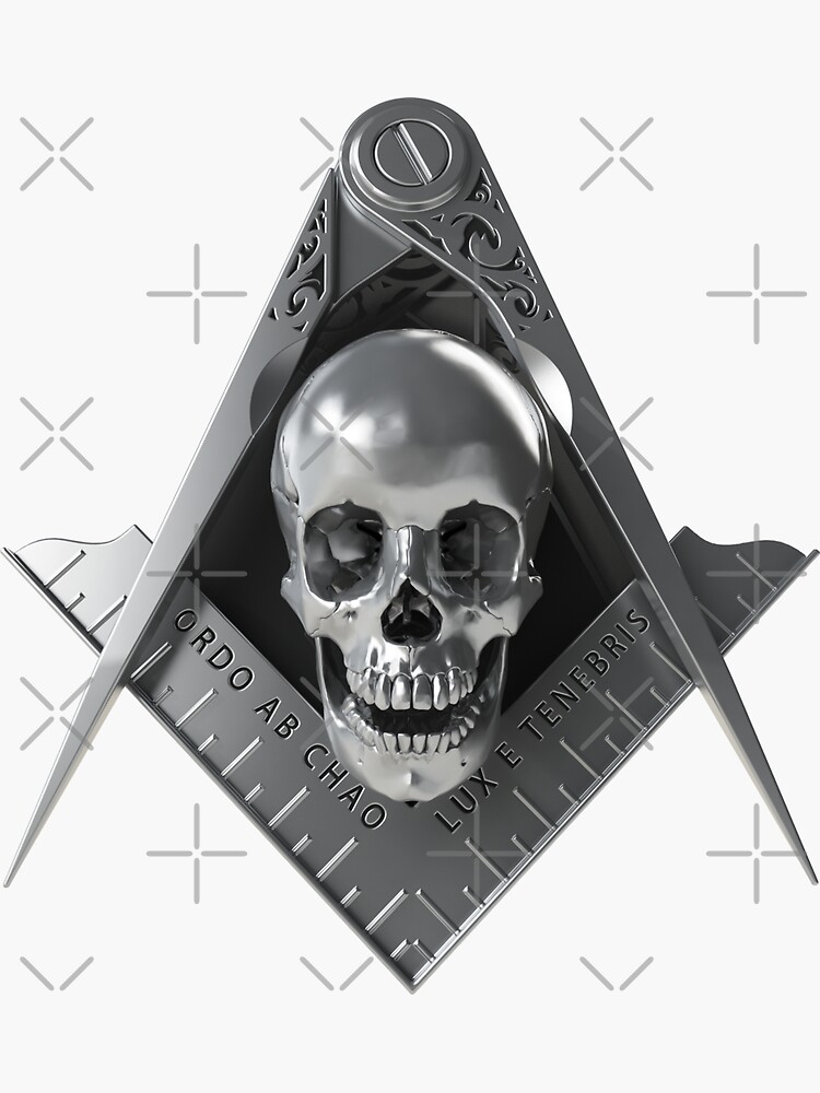 High Quality 3D Masonic Skull & Bones Cufflink Cut to Shape Masons Craft Gift 