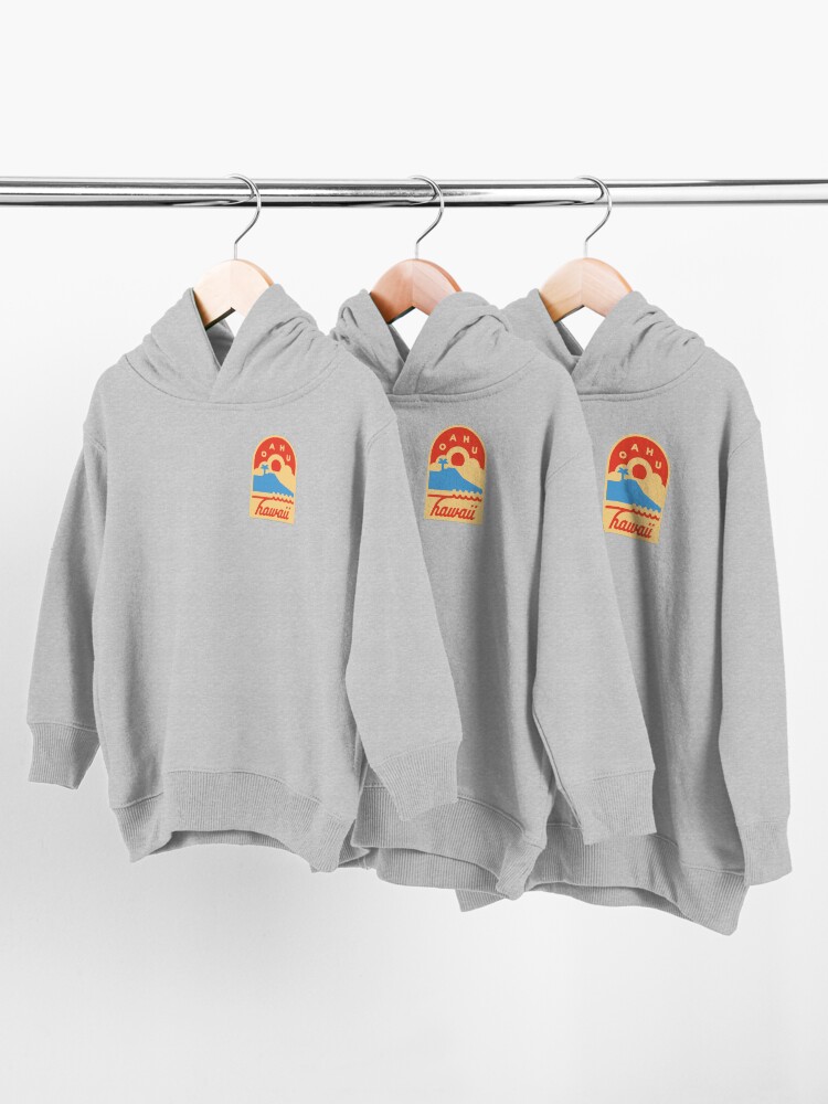 Alternate view of OAHU - Hawaii - USA Toddler Pullover Hoodie