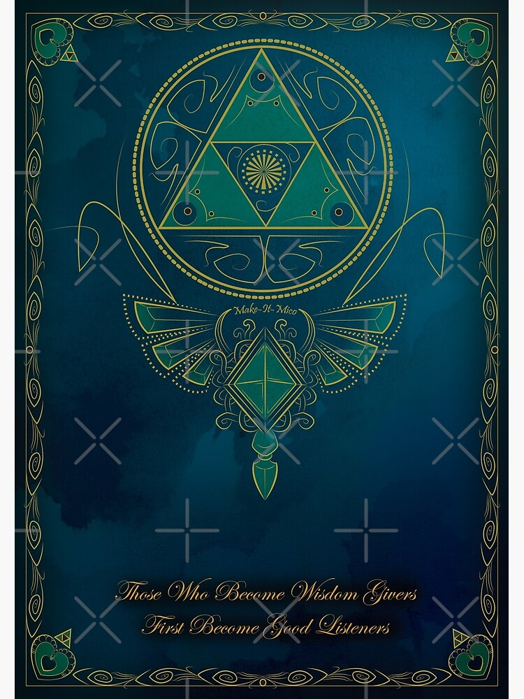"Blue Wisdom" Poster for Sale by MakeItMico Redbubble