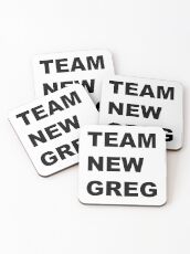 Team New Greg Crazy Ex Girlfriend Fan art Coasters