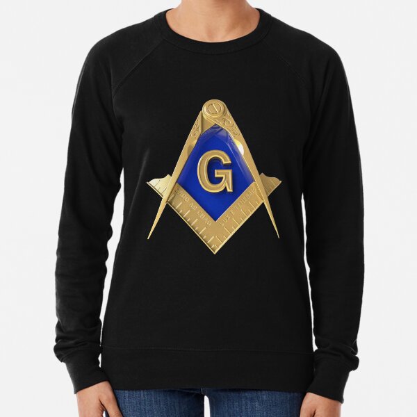 Freemason Square & Compass Gold Masonic Lightweight Sweatshirt