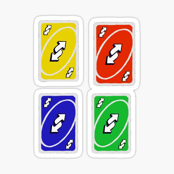 uno reverse card Sticker for Sale by eatashes