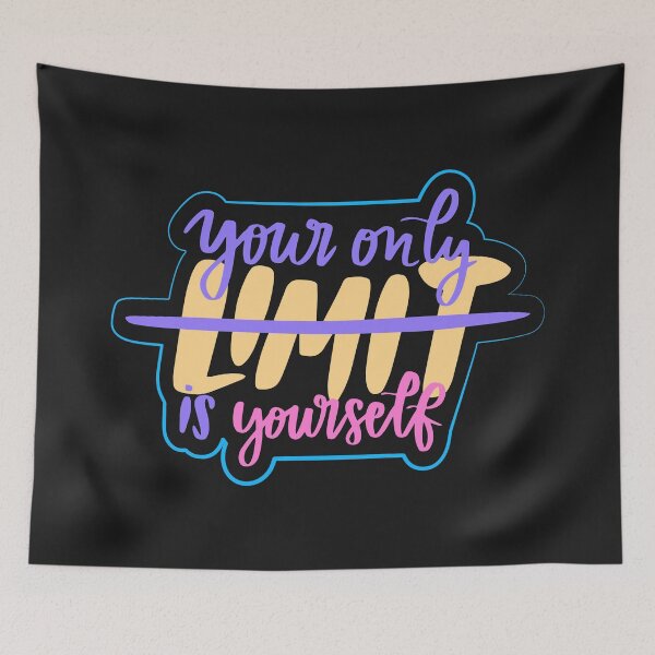 Item preview, Your only limit is yourself motivational quote designed and sold by TheSimpleMan.