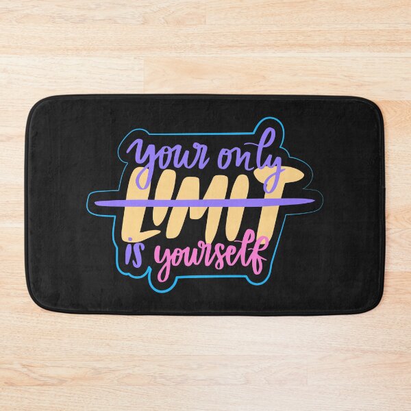 Item preview, Your only limit is yourself motivational quote designed and sold by TheSimpleMan.