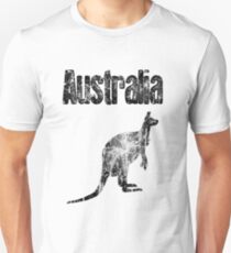 Faded Australian Kangaroo Unisex T-Shirt
