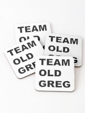 Team Old Greg Crazy Ex Girlfriend Fan art Coasters