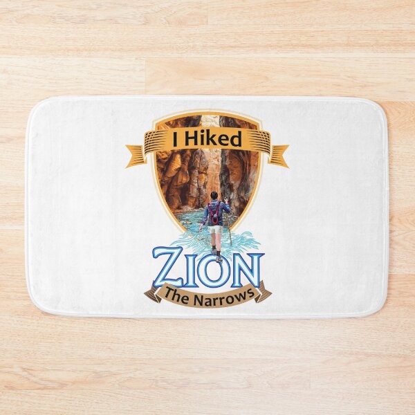 Item preview, Zion National Park Utah I Hiked The Narrows Retro Vintage Badge style design designed and sold by SunNoonPark.