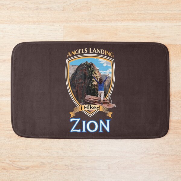 Item preview, Zion National Park Utah I Hiked Angels Landings Retro Vintage Badge style design designed and sold by SunNoonPark.