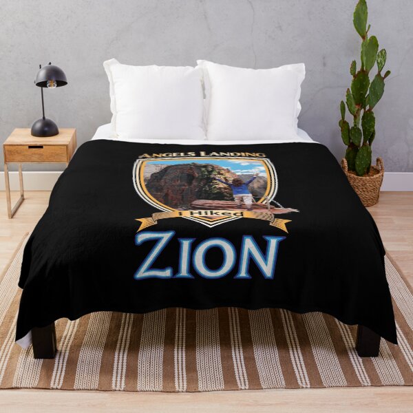 Item preview, Zion National Park Utah I Hiked Angels Landings Retro Vintage Badge style design designed and sold by SunNoonPark.