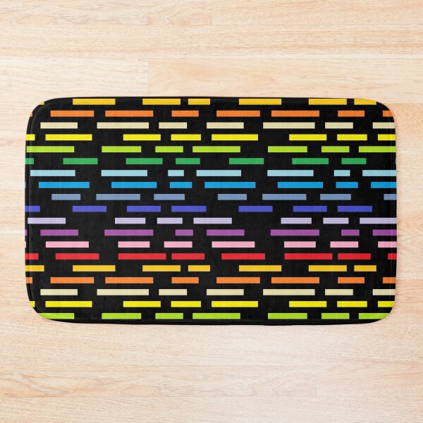 Item preview, Broken Broader Spectrum Rainbow and Black Stripes  designed and sold by lornakay.