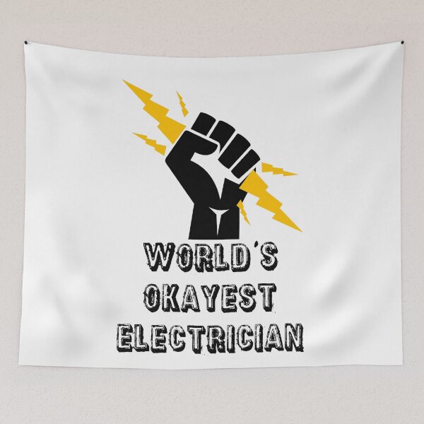 Item preview, World's Okayest Electrician - Electrician Sticker designed and sold by StickersStore.