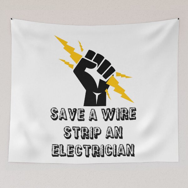 Item preview, Save A Wire Strip An Electrician - Electrician Sticker designed and sold by StickersStore.