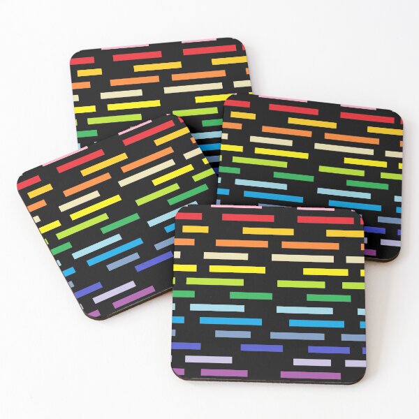 Item preview, Broken Broader Spectrum Rainbow and Black Stripes  designed and sold by lornakay.