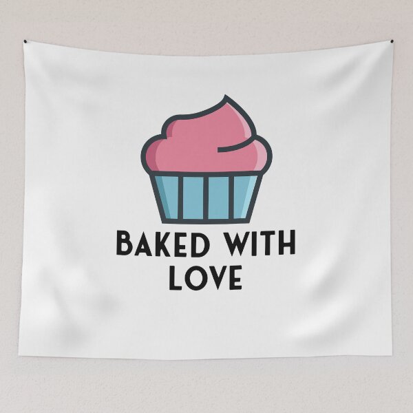 Item preview, Baked With Love - Baking Sticker designed and sold by StickersStore.