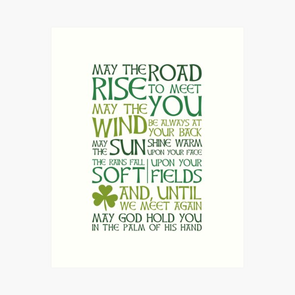 Item preview, May the road rise to meet you - Irish Blessing designed and sold by tiffne.
