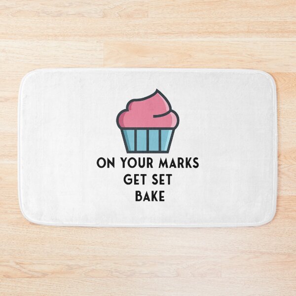 Item preview, On Your Marks Get Set Bake - Baking Sticker designed and sold by StickersStore.
