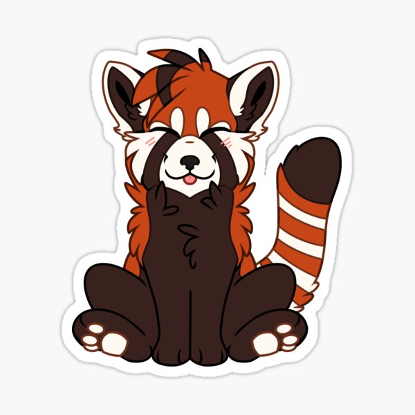 Chibi Red Panda Stickers For Sale Redbubble