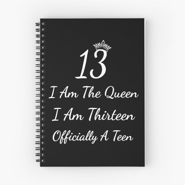 Item preview, Happy 13th Birthday I am the Queen, I am thirteen, Officially a teen, 13 years old designed and sold by marosharaf.