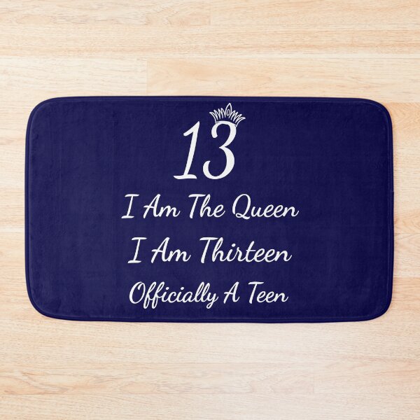 Item preview, Happy 13th Birthday I am the Queen, I am thirteen, Officially a teen, 13 years old designed and sold by marosharaf.
