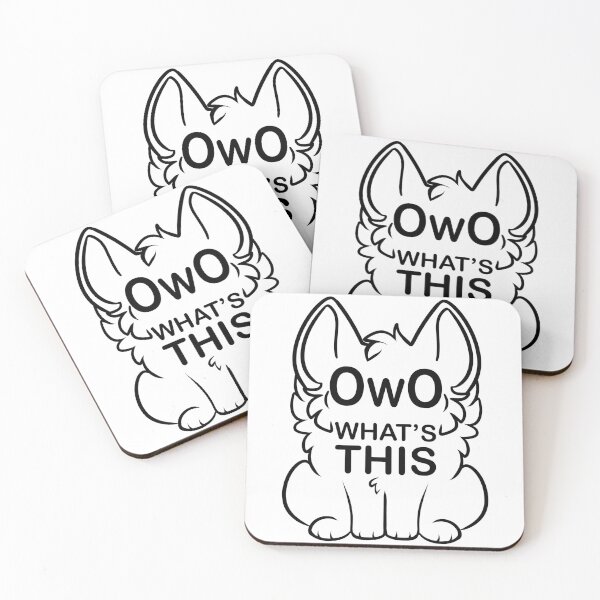 Item preview, OwO What's This? - black text designed and sold by 8Bit-Paws.