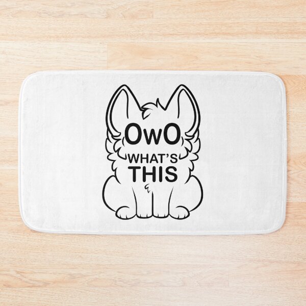 Item preview, OwO What's This? - black text designed and sold by 8Bit-Paws.