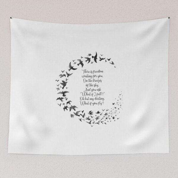 Item preview, What if I fall, what if you fly quote designed and sold by tiffne.