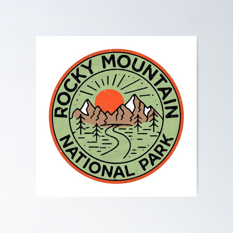 Rocky Mountain National Park Colorado Mountains Laptop Sticker