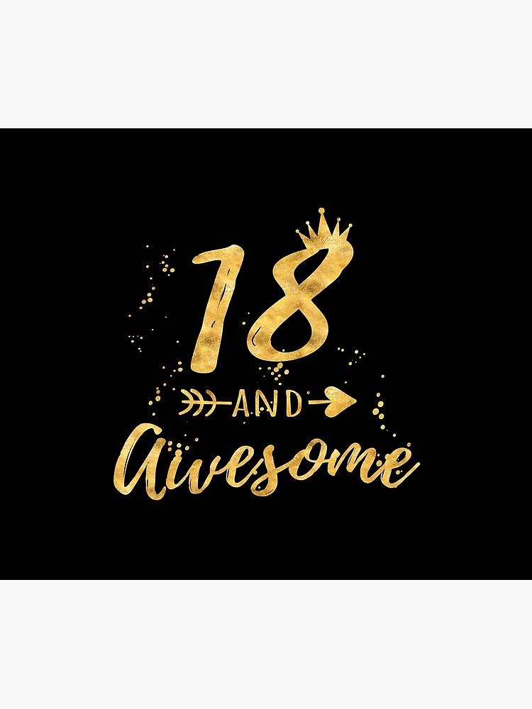 18th Birthday For Girl 18 And Awesome Gifts Throw Blanket for Sale by  simmonsgay312