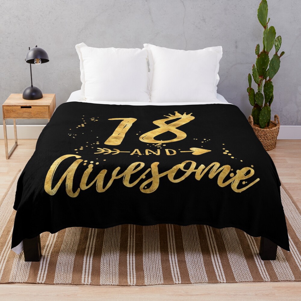  18th Birthday Gifts for Girls Throws Blankets 60X50