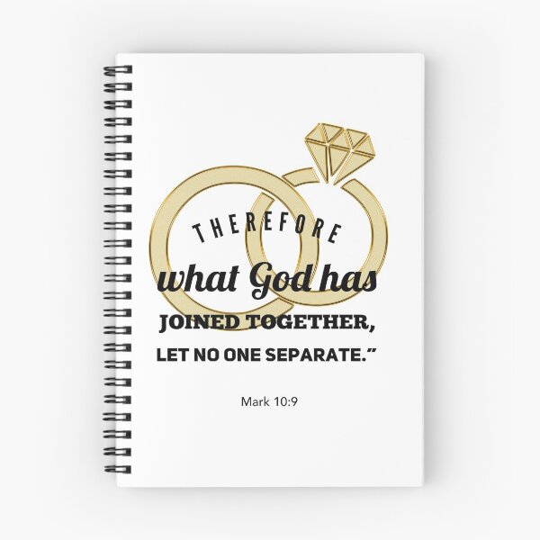 Item preview, Bible verse, bible quote, Mark 10: 9 designed and sold by Lupappdesigns.