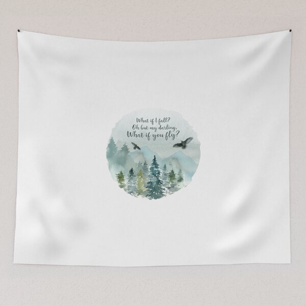 Item preview, What if I fall, what if you fly quote designed and sold by tiffne.