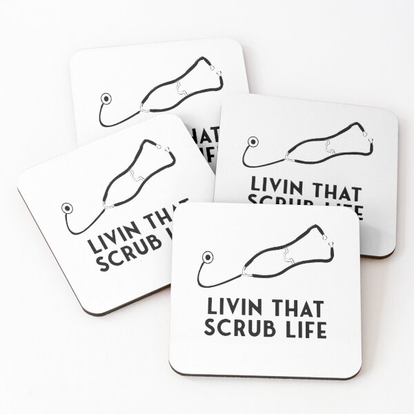 Artikelvorschau, Livin, das Leben scheuert - Krankenschwester-Aufkleber entworfen und verkauft von StickersStore.