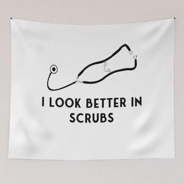 Item preview, I Look Better In Scrubs - Nurse Sticker designed and sold by StickersStore.