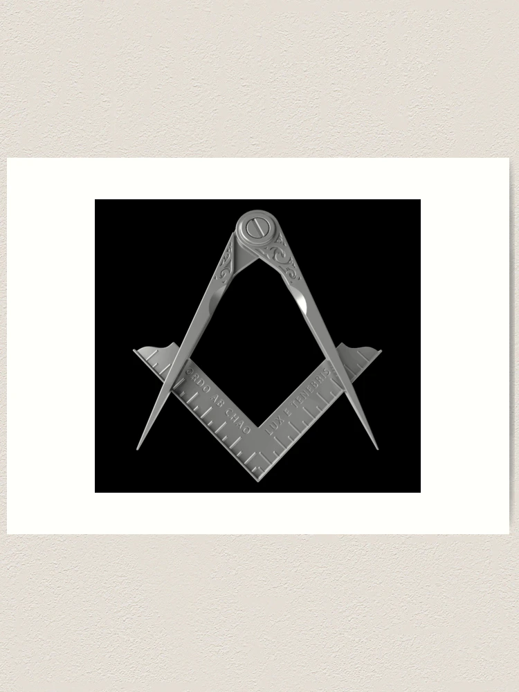 Freemason Square & Compass Silver Masonic
