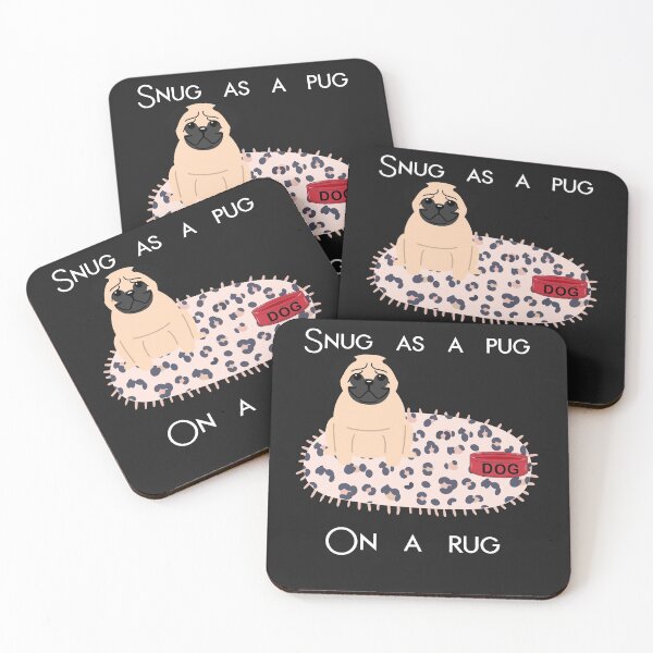 Item preview, Snug as a Pug on a Rug. designed and sold by dcanimal.