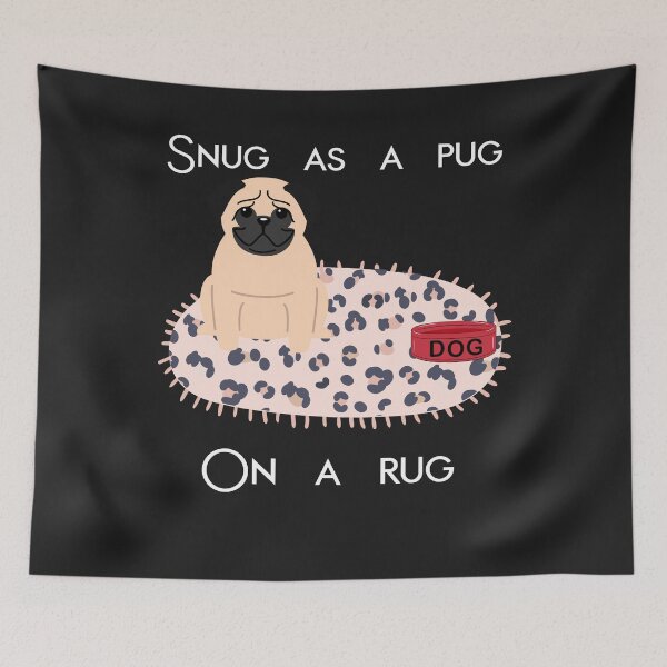 Item preview, Snug as a Pug on a Rug. designed and sold by dcanimal.