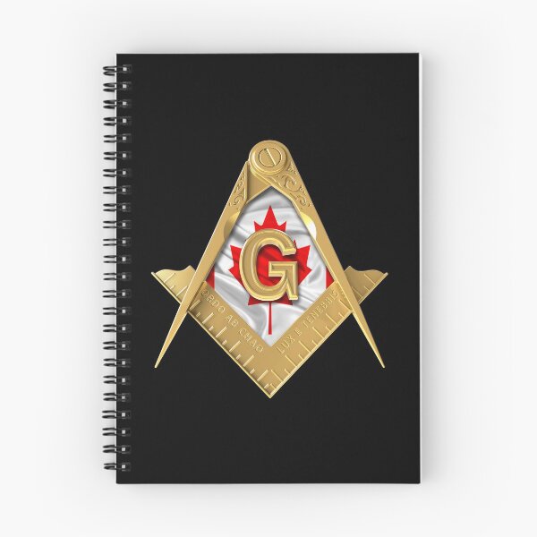 Item preview, Freemason Square & Compass Canadian Flag Gold Masonic designed and sold by MasterMasonMade.