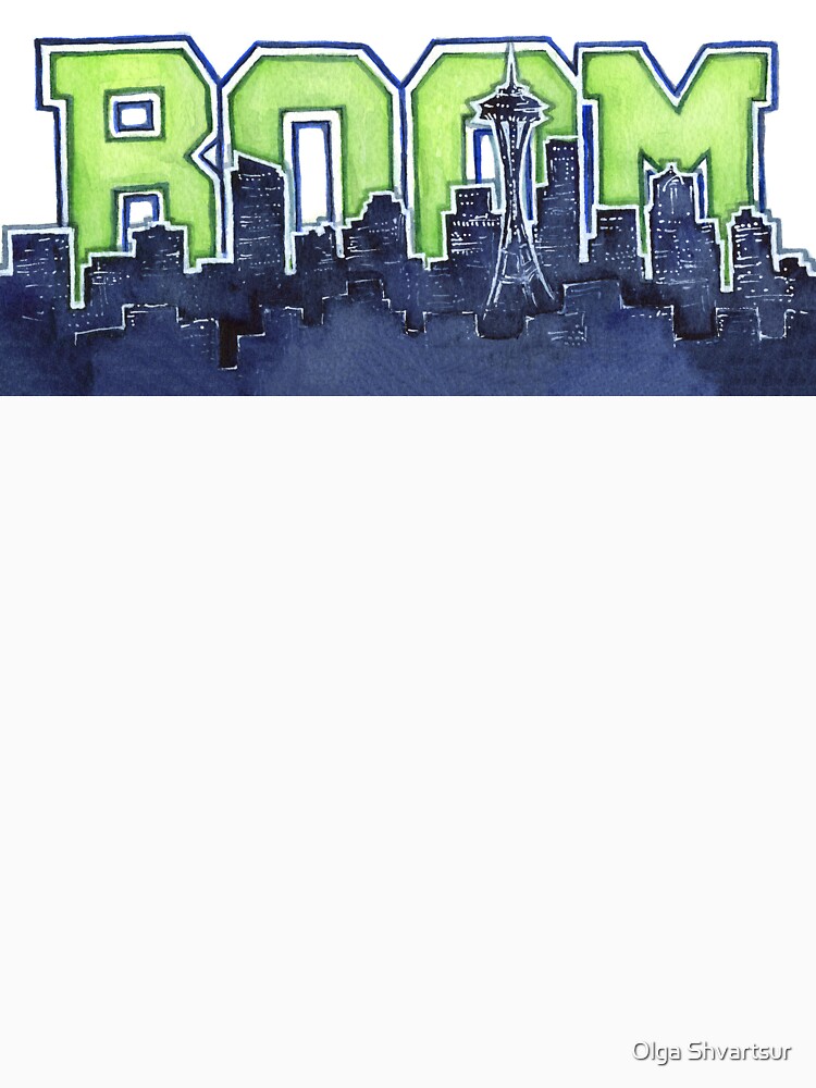 Legion of Boom 12th Man Art Seattle Space Needle Essential T