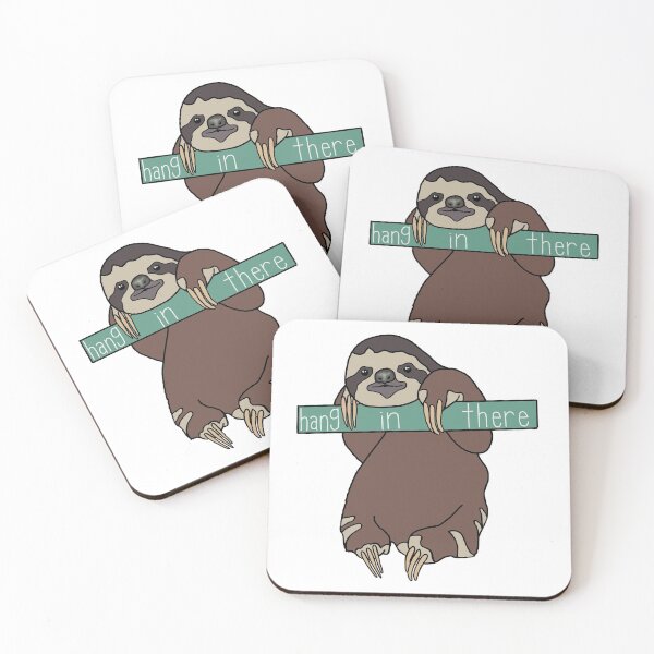 Item preview, Hang in there sloth designed and sold by laurenemoe.