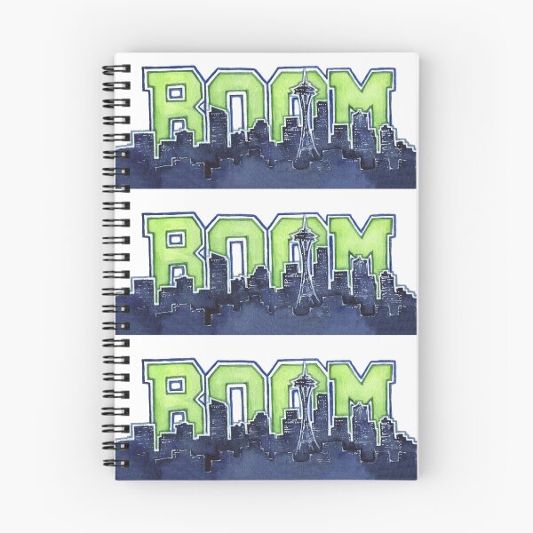 Item preview, Seattle Skyline 12th Man Legion of Boom Painting designed and sold by Olga Shvartsur.