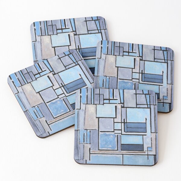 Item preview, Piet Mondrian - Composition No 9 Blue Facade designed and sold by ArtExpression.